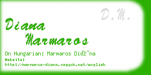 diana marmaros business card